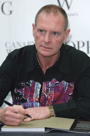 The strain shows on Paul Gascoigne's face at an event to publicize a book highlighting the best moments of his football career.