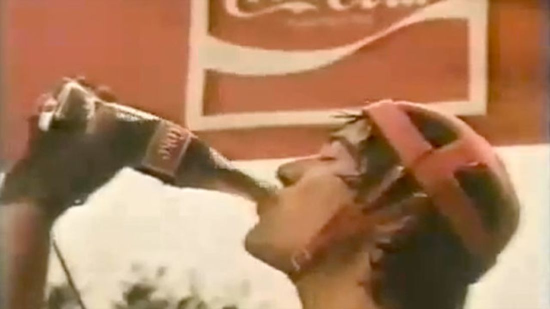 Yes, that's the star of "Speed" and "The Matrix" taking a big swig of soda after winning the big bike race in 1983. Before "Bill and Ted's Excellent Adventure," Reeves was the face selling products like Coke and Kellogg's <a href="http://www.youtube.com/watch?v=rnFlmOIr2Qg" target="_blank" target="_blank">Corn Flakes</a>.
