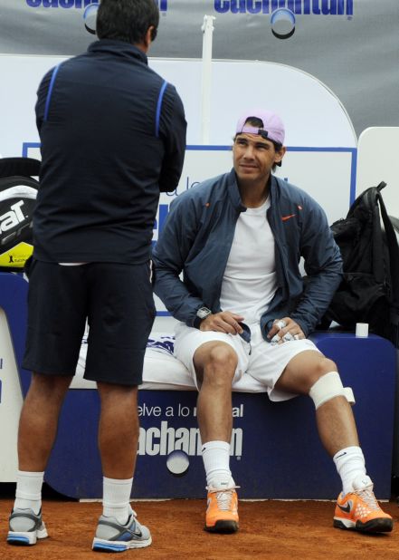 Nadal has had problems with his knees for much of his career. His latest absence was caused by an injury to the left one, which required surgery.