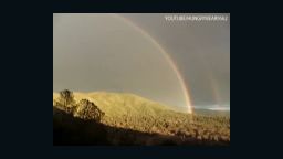 The double rainbow in California witnessed by Paul "Bear" Vasquez on a YouTube video that went viral.