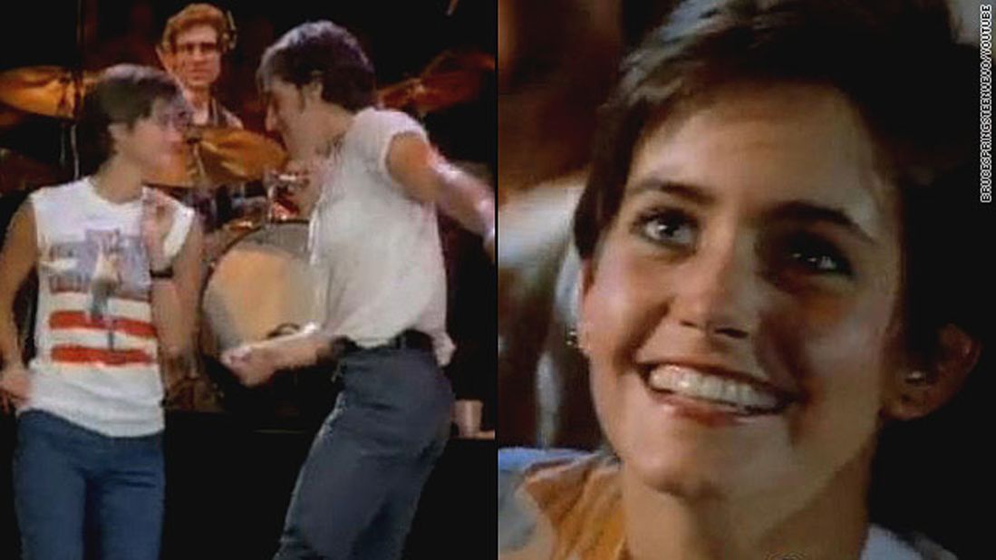 Remember the young woman the Boss dances with in the 1984 music video for <a href="http://www.youtube.com/watch?v=129kuDCQtHs&t=2m31s" target="_blank" target="_blank">"Dancing in the Dark?"</a> That's a pre-"Cougar Town"/"Friends"/"Family Ties" Courteney Cox. 