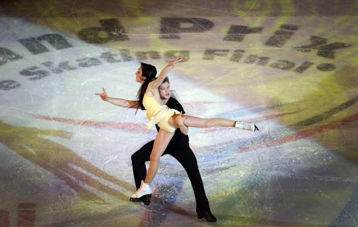 Americans Charlie White and Meryl Davis triumphed in the figure skating Grand Prix Final held at Sochi's Iceberg Skating Palace in December 2012.