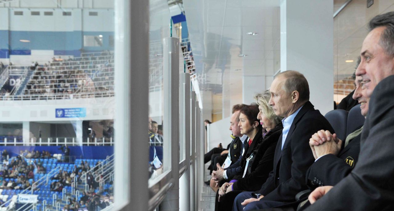 Russia's sports-loving president Vladimir Putin was a guest at the figure skating. "They're putting in a lot of effort to make sure it will come off correctly, and Vladimir Putin showing up is a good sign about how important it is and how much they care," White told CNN.