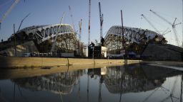 With a year to go before the 2014 Winter Olympics in Sochi, the Russian organizers are seeking to complete one of the world's largest construction projects.
