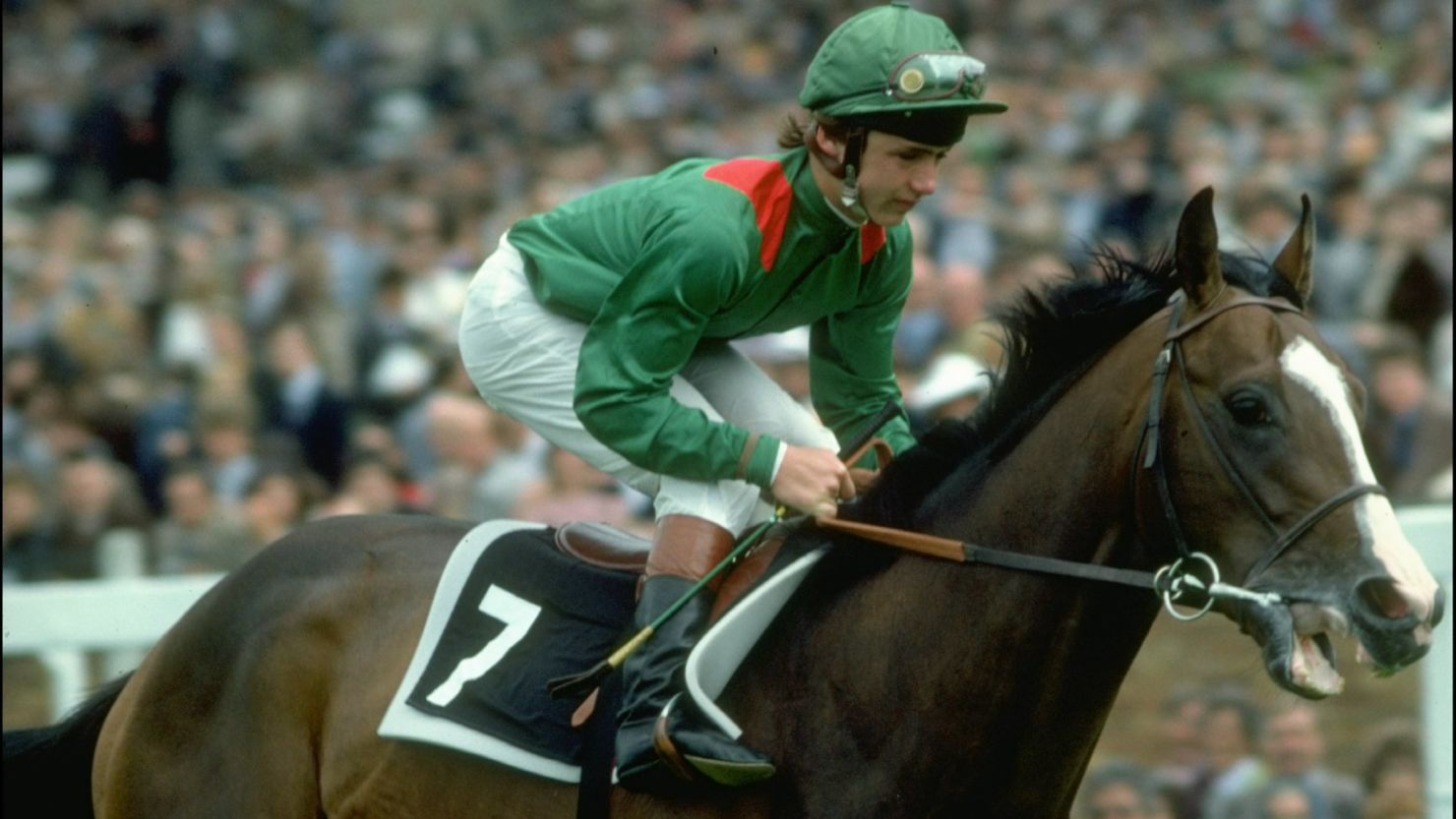 Jockey Walter Swinburn rode Shergar to victory in the 1981 Epsom Derby.