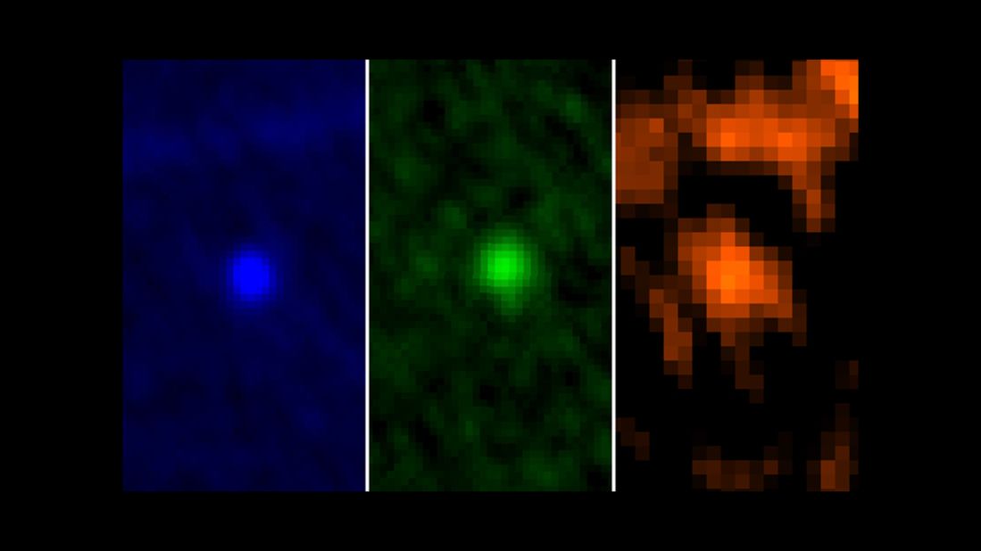 Another asteroid, Apophis, got a lot of attention from space scientists and the media when initial calculations indicated a small chance it could hit Earth in 2029 or 2036. NASA scientists have since ruled out an impact, but on April 13, 2029, Apophis, which is about the size of 3½ football fields, will make a close visit -- flying about 19,400 miles (31,300 kilometers) above Earth's surface. The images above were taken by the European Space Agency's Herschel Space Observatory in January 2013.