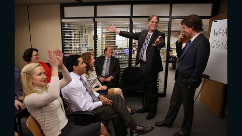 A scene from "The Office," which originally aired from 2005 - 2013.