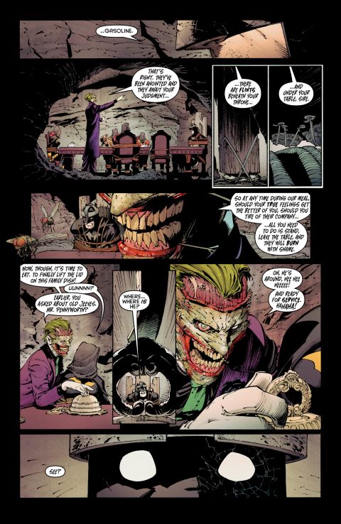 The Joker has imagined himself as a "king's" (that is, Batman's) jester, but he's not too fond of the king's "court" of allies.
