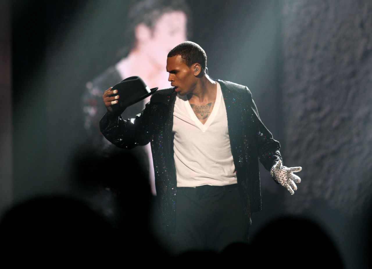 In June 2010, Brown performed a tribute to Michael Jackson during the BET Awards in Los Angeles. After Brown pleaded guilty to assaulting Rihanna, a restraining order mandated that the pair cut off communication and remain a certain distance apart.
