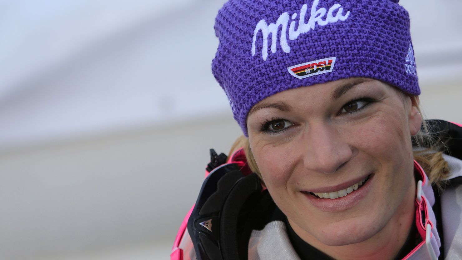 Germany's Maria Hoefl-Riesch won gold at at the women's super-combined event at the World Ski Championships in Austria. 