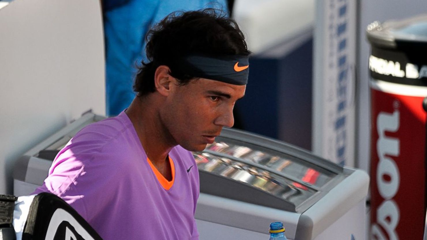 Rafael Nadal was left frustrated by the Spanish weather as his third round match in Barcelona was postponed until Friday.  
