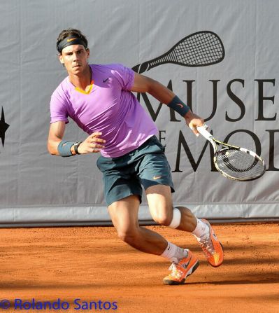 At times it seemed like Nadal was working on specific shots after the layoff, as he tested his accuracy.