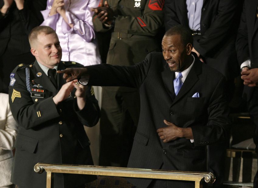 Wesley Autrey, who risked his life to save a man who had fallen onto the tracks of a New York City subway, was President George W. Bush's guest at the 2007 State of the Union.