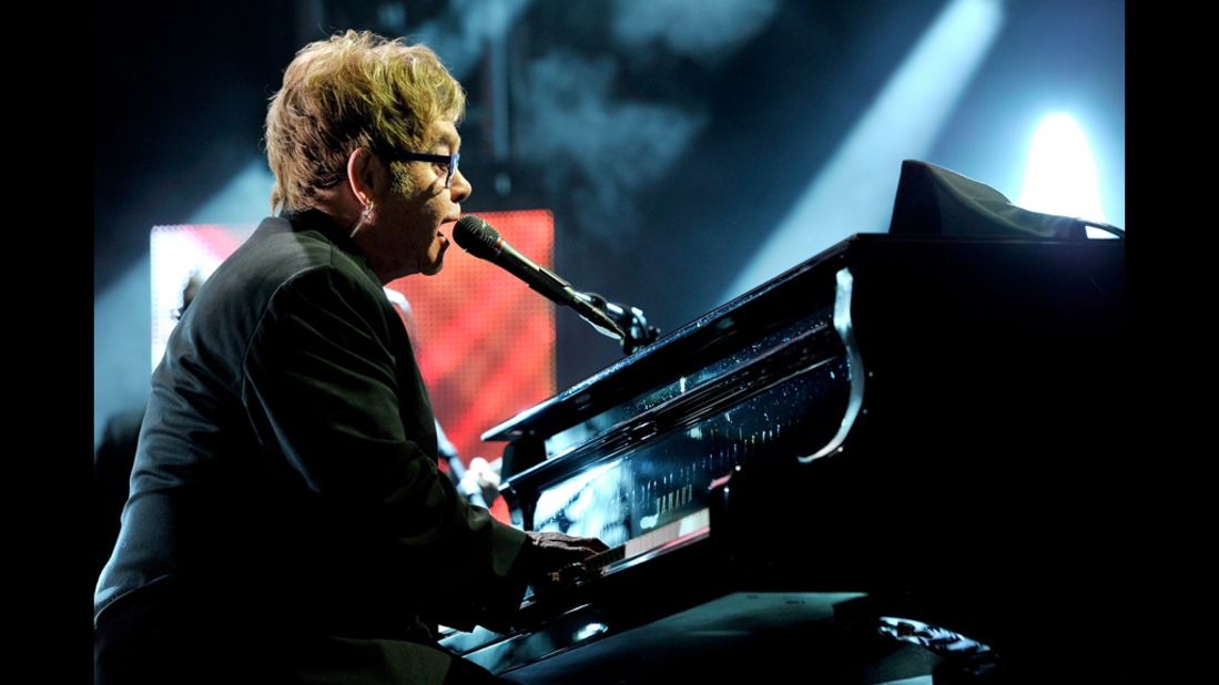 Elton John performs "Streets of Philadelphia."