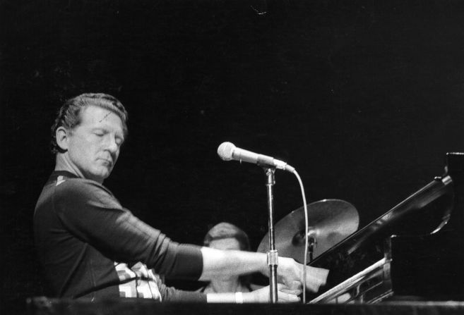 "The Killer," Jerry Lee Lewis, shown here in 1970, drew crowds for decades. They came to watch him pound his piano through his hits of the 1950s, such as "Great Balls of Fire."  He was was awarded a Lifetime Achievement Grammy in 2005. 