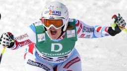 France's Marion Rolland won her first major race with a surprise victory in the women's downhill at the Alpine Ski World Championships in Schladming, Austria.