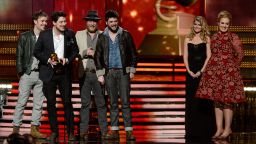 Thanks to their second studio album, "Babel," Mumford & Sons took home the Grammy for album of the year at the 55th annual Grammy Awards on Sunday, February 10, in Los Angeles. This is the band's second Grammy award.