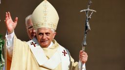 Pope Benedict XVI visits his native Bavaria on September 11, 2006 in Altoetting, Germany.