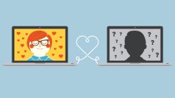 online dating illustration