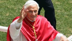 Pope Benedict XVI attends the 2012 World Meeting of Families at Meazza Stadium on June 2, 2012 in Milan, Italy.