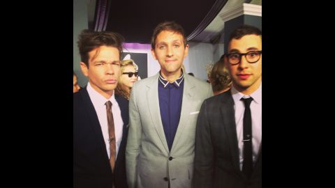 Fun. took a page out of "Zoolander's" playbook with a little Blue Steel action before they went on to win Grammys for song of the year and best new artist.