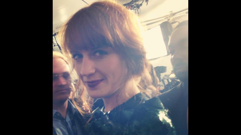Florence Welch's gaze is as mesmerizing as her music. 