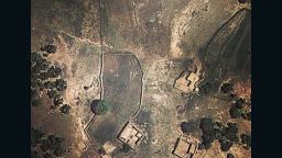 Dronestagram is a social-media effort to document, using Google Earth images, the locations of deadly U.S. drone strikes. This photo shows a pair of mud-built houses in northwest Pakistan where a drone strike was reported on February 8, according to Dronestagram. Local sources reported six drones hovering in the sky at the time of the attack, the site says.