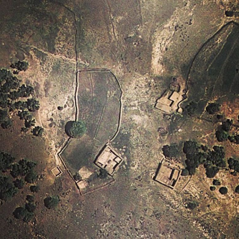 <a href="http://dronestagram.tumblr.com/" target="_blank" target="_blank">Dronestagram</a> is a social-media effort to document, using Google Earth images, the locations of deadly U.S. drone strikes. This photo shows a pair of mud-built houses in northwest Pakistan where a drone strike was reported on February 8, according to Dronestagram. Local sources reported six drones hovering in the sky at the time of the attack, the site says.