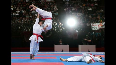 The World Karate Championships are held every two years. The most recent championships had more than 1,000 athletes from 116 countries participating, according to the governing World Karate Federation. 