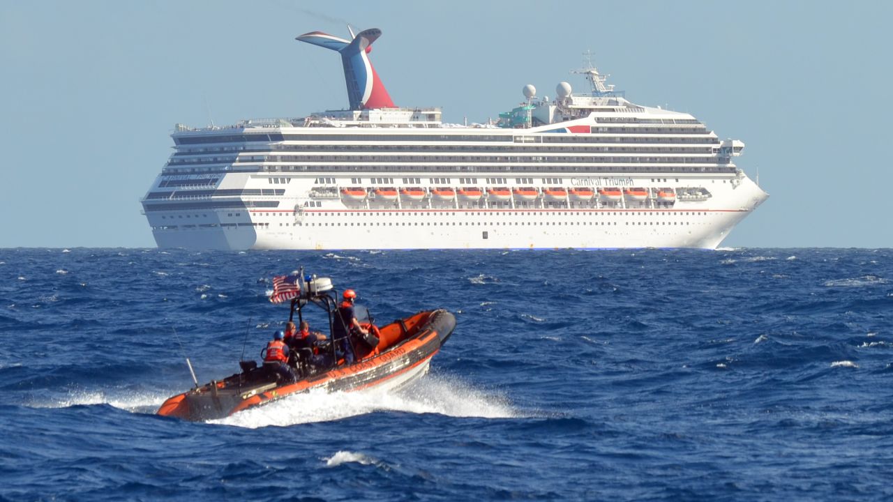 A February 2013 engine fire left Carnival Triumph passengers enduring power outages, overflowing toilets and food shortages.