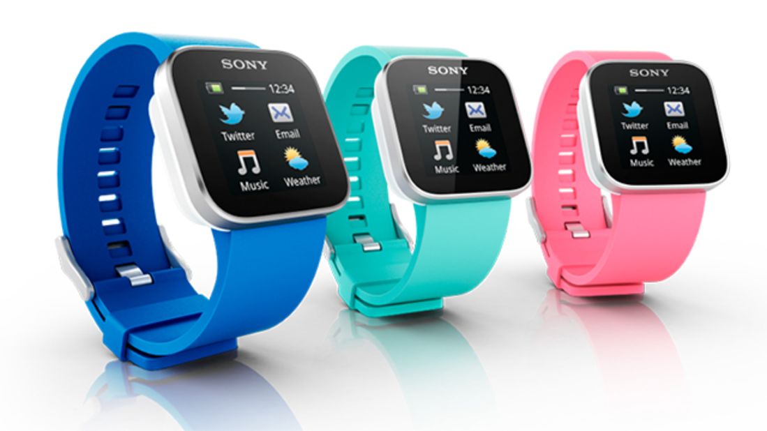 Another full color touchscreen device, the $130 <a href="http://www.sonymobile.com/us/products/accessories/smartwatch/features/" target="_blank" target="_blank">Sony SmartWatch</a>, also only syncs with Android devices. When paired with a phone over Bluetooth, it can receive notifications for e-mail, texts, social networks and calendars.