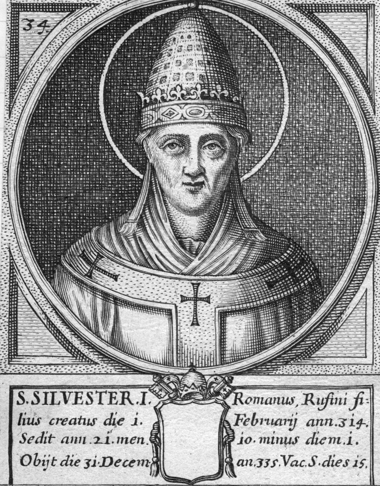 No. 8:  Pope Sylvester I reigned from 314 to 335 for a total of 21 years, 11 months and 1 day.