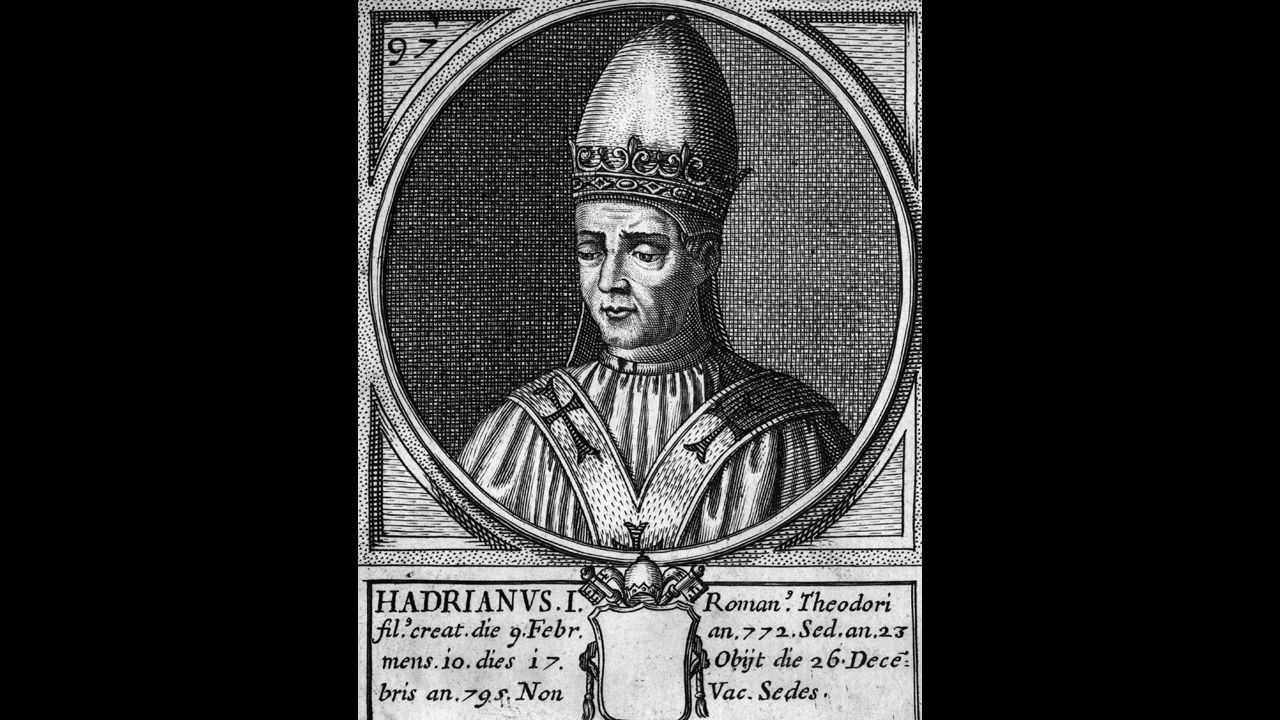 No. 5: Pope Adrian I reigned for 23 years, 10 months and 25 days, from 772 to 795.
