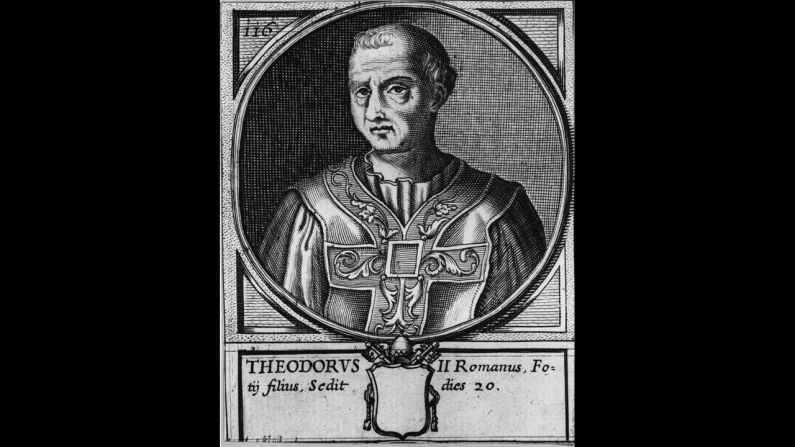 Pope Theodore II reigned for 20 days in 897.
