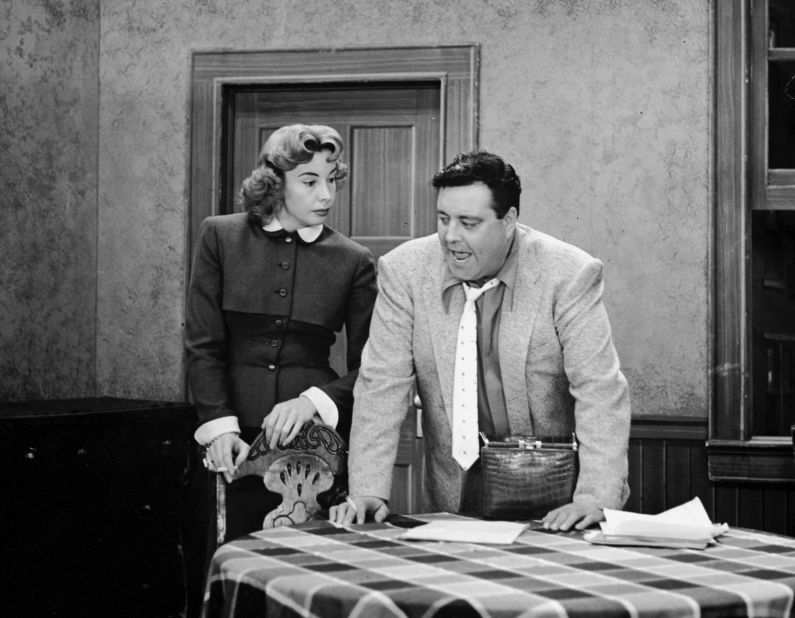 "Bang, zoom!" probably wouldn't fly these days on a TV sitcom, but audiences loved watching Jackie Gleason and Audrey Meadows spar (every bickering TV couple owes them a debt of gratitude), and they were reassured when so many episodes ended with Ralph telling Alice, "Baby, you're the greatest."