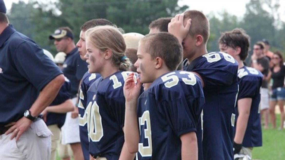 Caroline fought for all girls wanting to play football, her coaches and family members say.