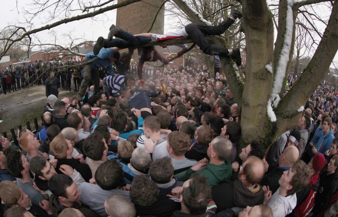 According to the town's website, the game isn't exclusive to Ashbourne. Many years ago over 50 British towns played the game. However, Ashbourne is one of very few who have continued to play it.