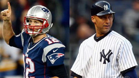 "Derek Jeter (right) and Tom Brady," McEnroe says of his most admired current sports stars. "I think they're incredible team players. I'm an individual but for me to see how they make everyone around them better ...  you don't hear anything about them off the field, it's impressive."