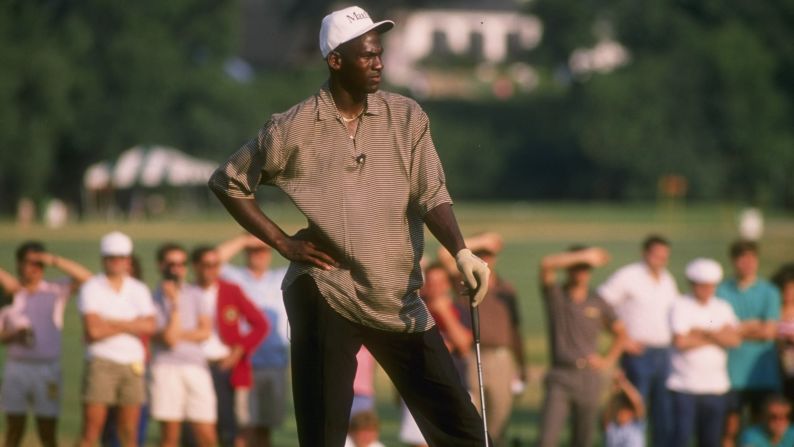 Jordan at a golfing event in 1989.