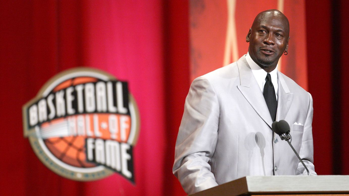 michael jordan hall of fame induction