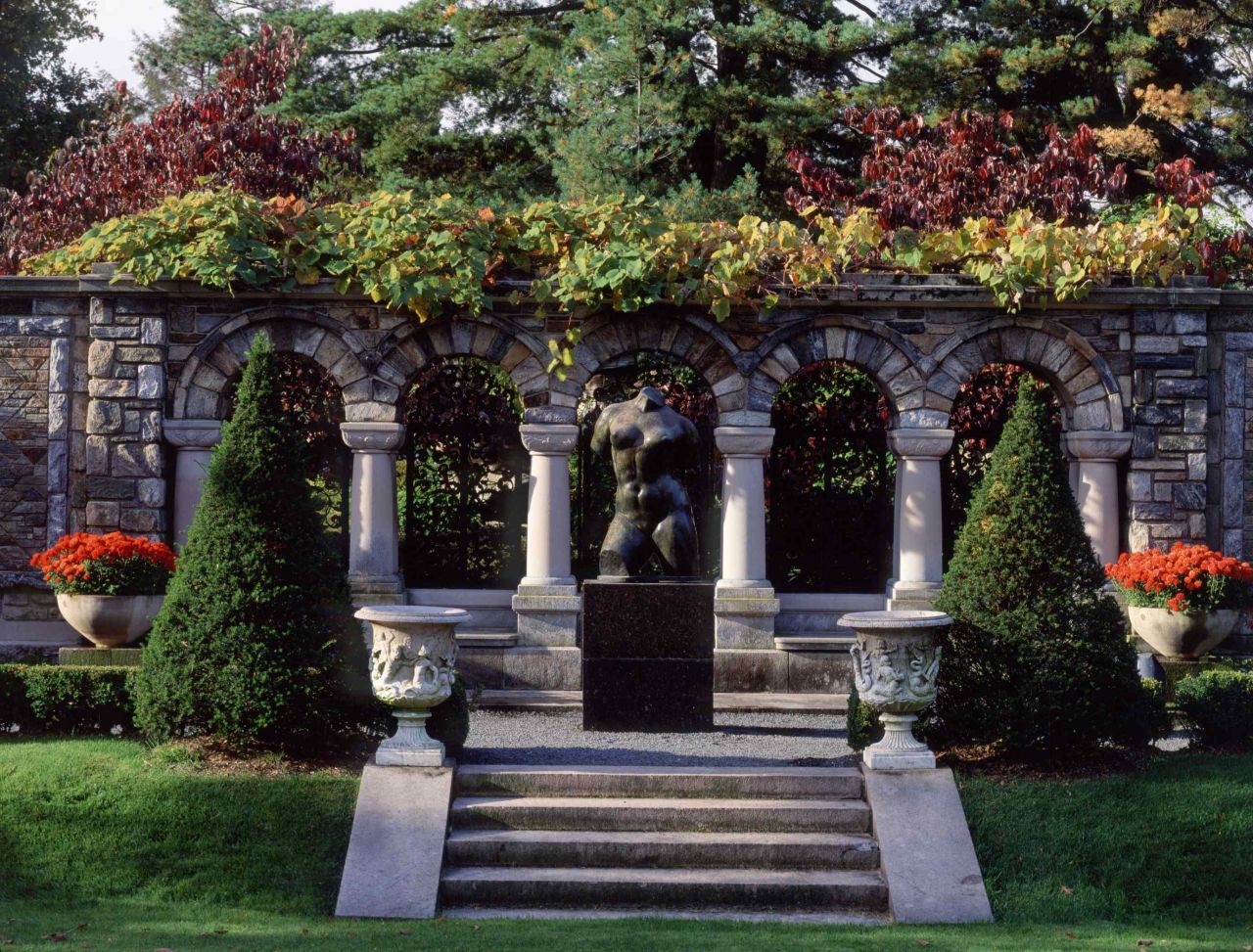 Maillol's "The Torso" from 1906 is among the sculptures positioned across the lawns at Kykuit.