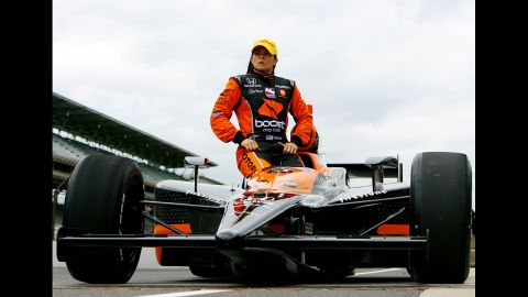 Patrick waits during qualifying for the Indianapolis 500 in 2009.