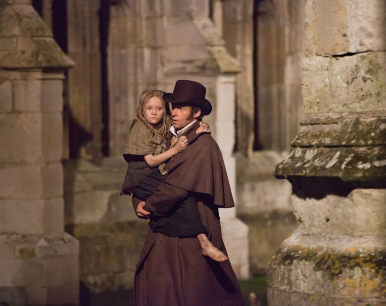 Paris is one of the big stars in the movie adaptation of "Les Miserables." Hugh Jackman plays Jean Valjean, and Isabelle Allen plays a young Cosette.