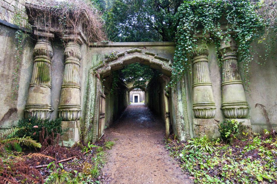 There's a Dickensian feel, and content, to Highgate Cemetery.