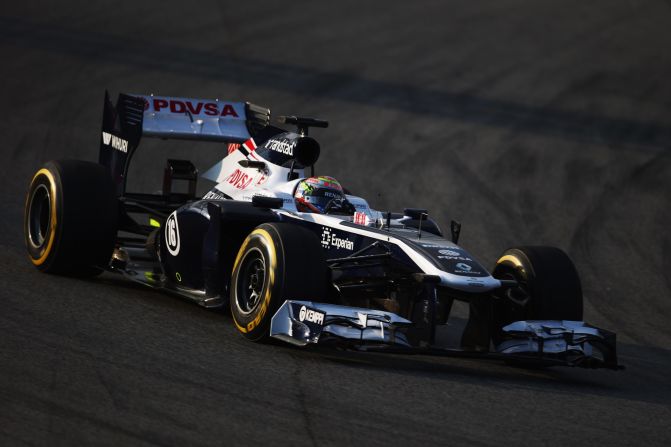 Pastor Maldonado took the new Williams for a spin at Barcelona on February 19 following the launch at Circuit de Catalunya.
