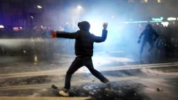 bulgaria austerity protestor