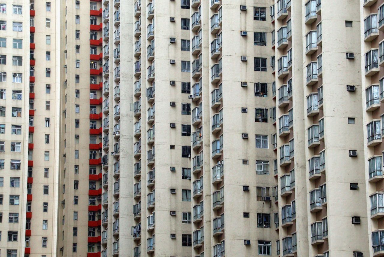 The Amoy Gardens housing complex was a hub of the outbreak in Hong Kong, where over 300 people were infected.