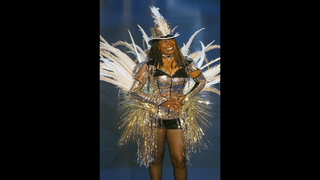 Four-time host Whoopi Goldberg has found plenty of creative ways to open the Oscars, from dressing as the <a href="http://www.youtube.com/watch?v=1x67vxDnszs" target="_blank" target="_blank">"African Queen" in 1999</a> to <a href="http://www.youtube.com/watch?v=xyJmYXb-b6U" target="_blank" target="_blank">entering from the ceiling in 2002</a>. But it was the 1996 Academy Awards that earned Goldberg, the first African-American woman to host the show, a spot on this list. "So. Didja miss me?" the comedian said as she took the stage. The quip referenced David Letterman's failed attempt at hosting the year before.