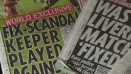 football match fixing newspapers