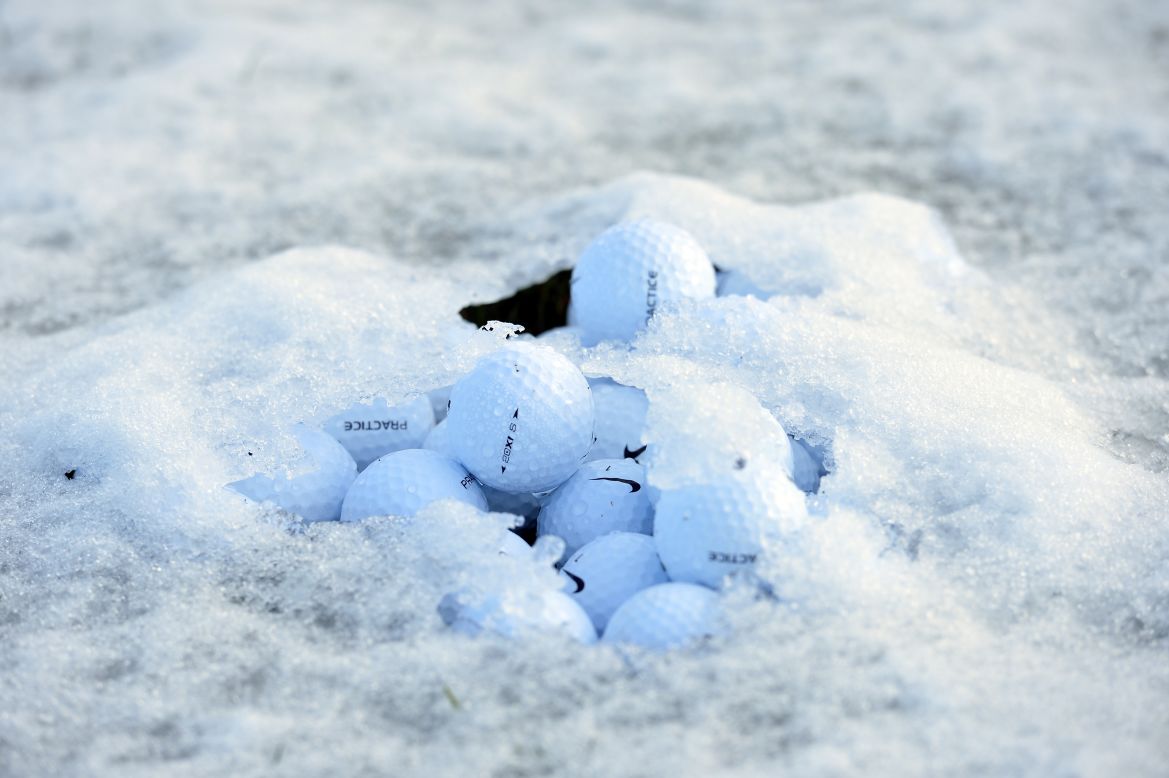 While forecasts hinted at a morning frost, few expected a deluge of snow at the World Golf Championships which is being played at 2,800 feet above sea level. Over two inches of snow fell in under 24 hours, leaving conditions unplayable.